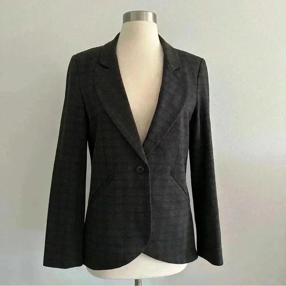 New Piece Of Cloth Gray Blazer Jacket Sz 6 - Picture 1 of 7